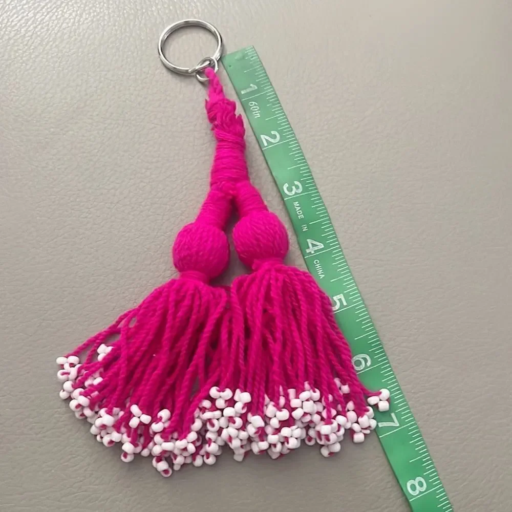 Free People Whimsical Tassel Keychain